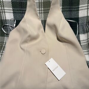 NWT Kookai Beige Sleeveless suit top